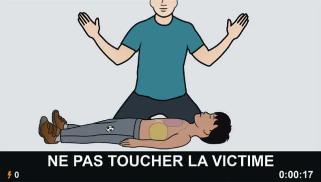 Ne pas toucher la victime pendant l'analyse